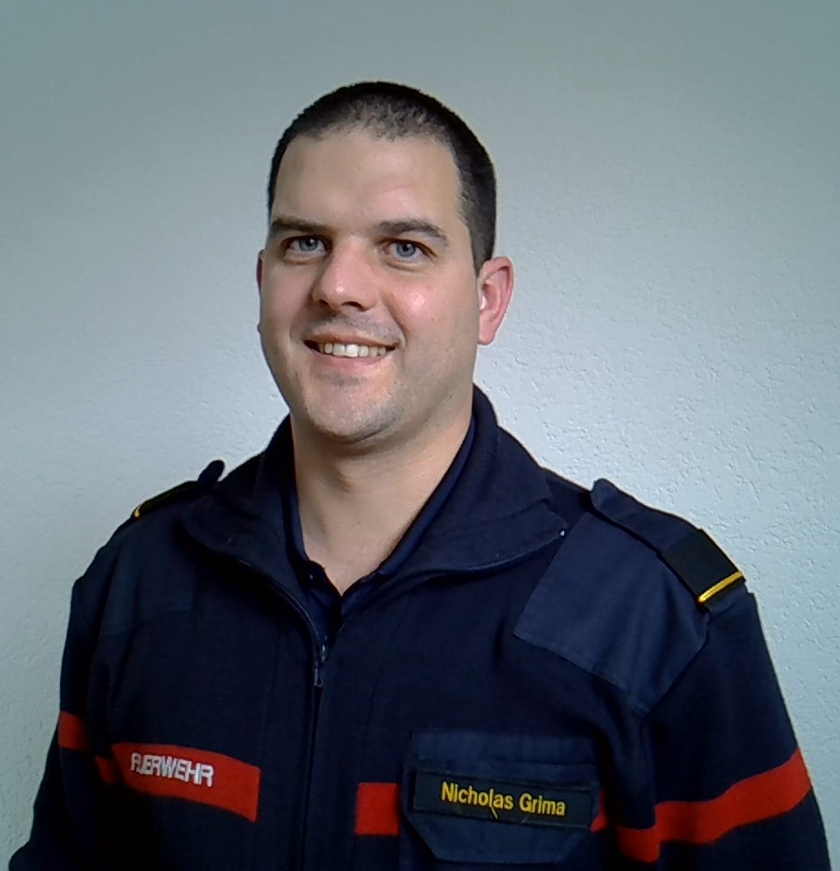 Nicholas Grima, Stabsoffizier der Feuerwehr Hinwil